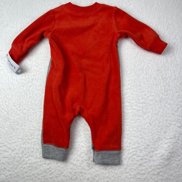 NWT Carter's Cute Little Fox One-Piece Outfit Sz 3M Bottom Snaps Very Soft - Picture 3 of 4